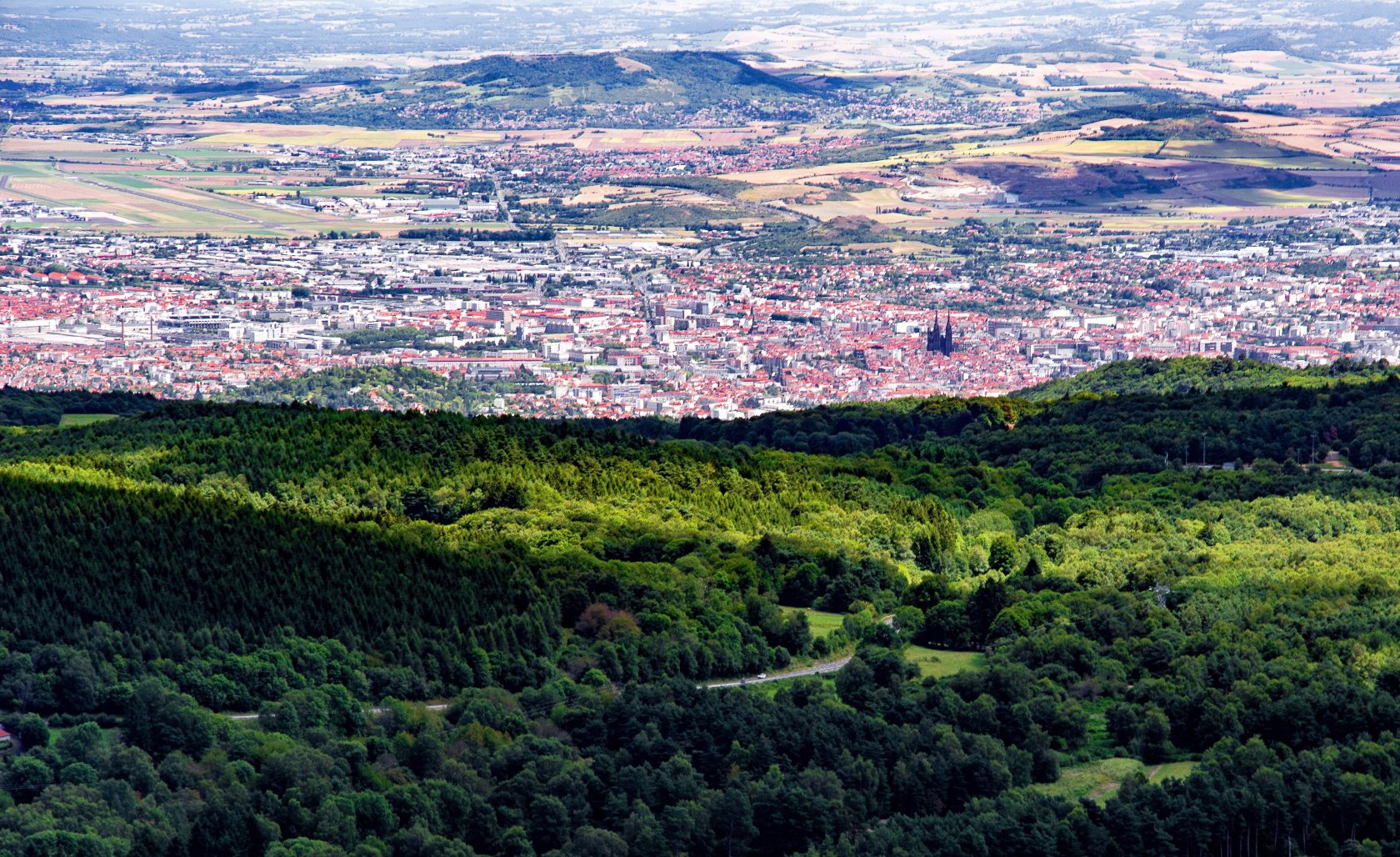 Vue de la ville de Clermont-Ferrand